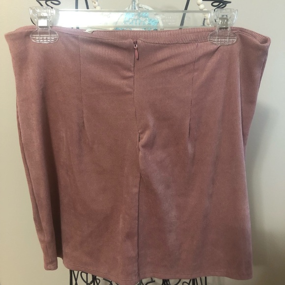 ee:some dusty rose cord mini skirt NWT large - Picture 2 of 4